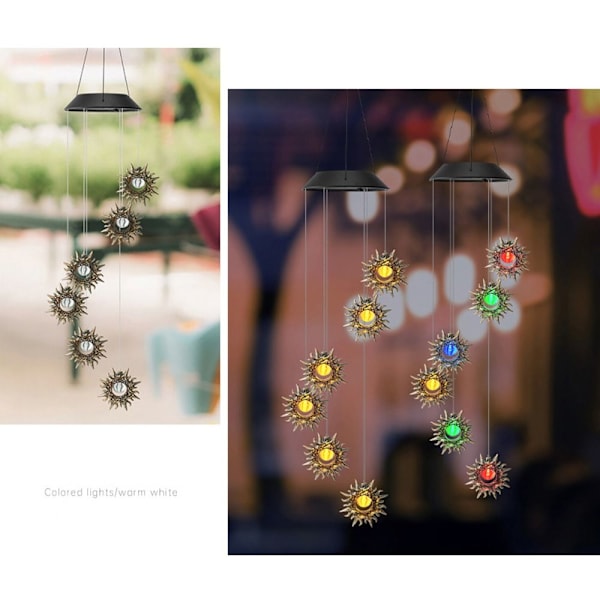 LED-tuulikello-satulamput EID Mubarak -lamput B-MONIVÄRIT