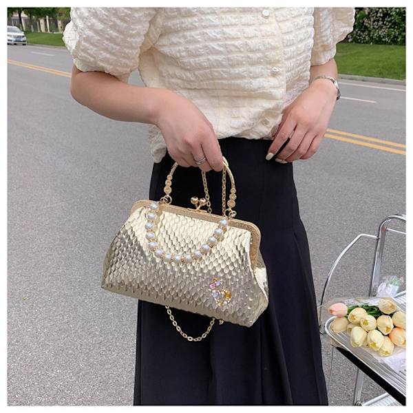 Skuldervesker Evening Clutch GULL gold