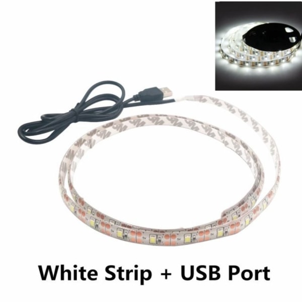 LED Strips Lighting Tape HVID IKKE VANDTÆT IKKE VANDTÆT White Not Waterproof-Not Waterproof