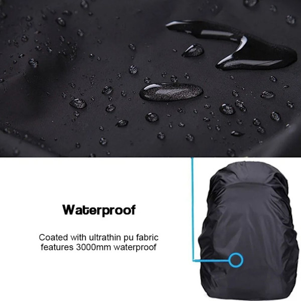 Ryggsäck Cover Väska Cover SVART 45L black 45L