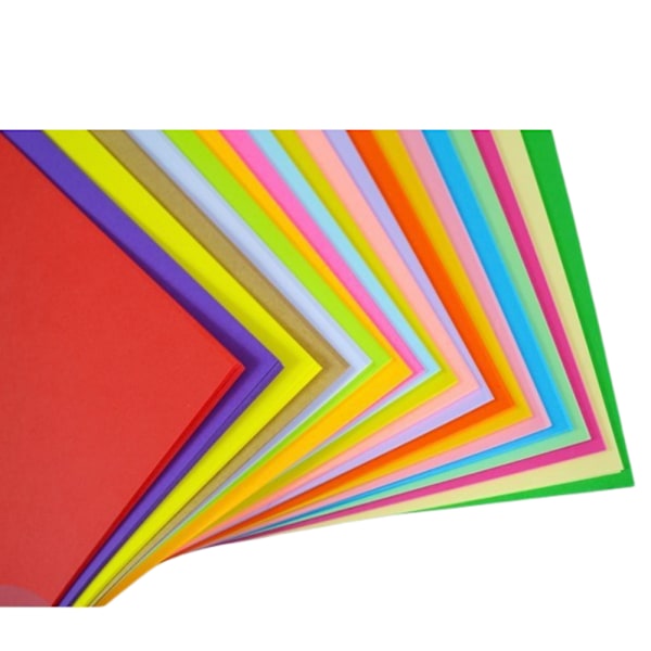 300 ark 20-färgs konstruktionspapper Origamipappersutskrift A4300 Sheets