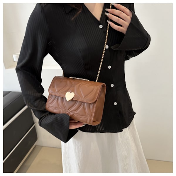 Skulderveske Messenger Bag BRUN Brown
