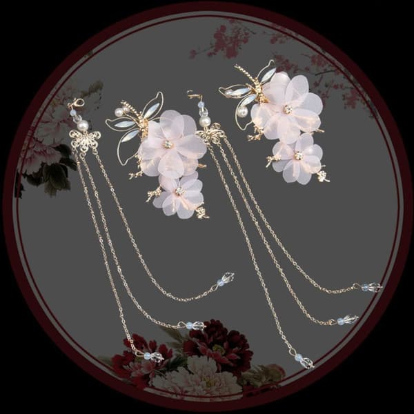 Tassel Step Shaking Move Wing Hanfu Hårnål 3 3 3
