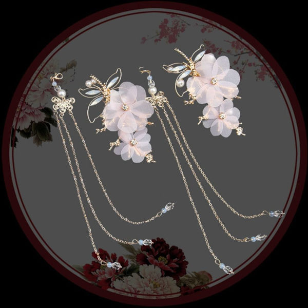 Tupsu Askel ravistele Move Wing Hanfu Hiusneula 3 3 3