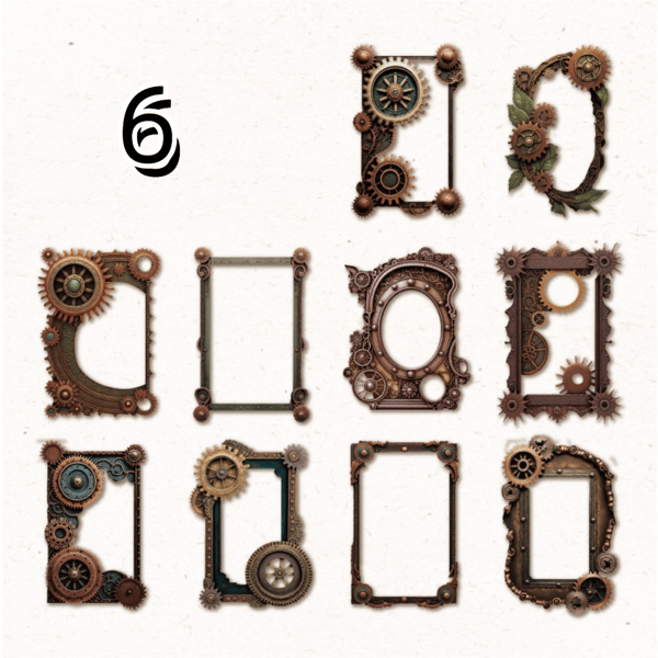 10 stk./sett Dekor Papir Scrapbooking 1 1 1