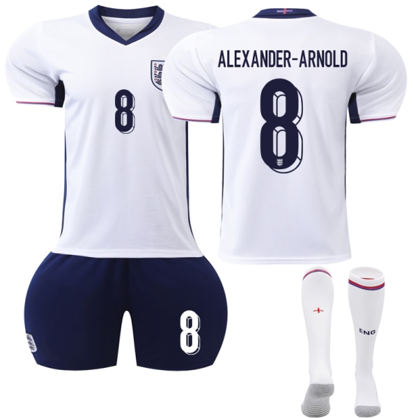 UEFA EM 2024 England Hemma Fotbollströja Kit Nr 8 Arnold 18