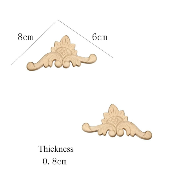 Puusta veistetyt käsityöt Puiset hahmot käsityöt 7X10X1.1CM 7x10x1.1cm