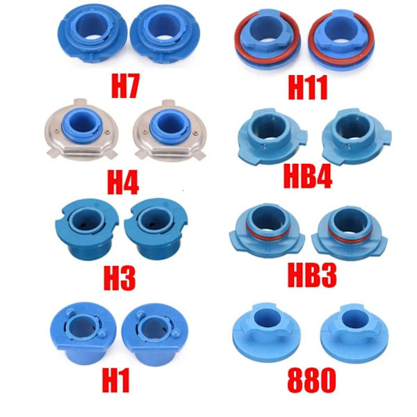 2stk Bil LED Hovedlys Lampe Pære Sokkel H11/H8 H11/H8 H11/H8