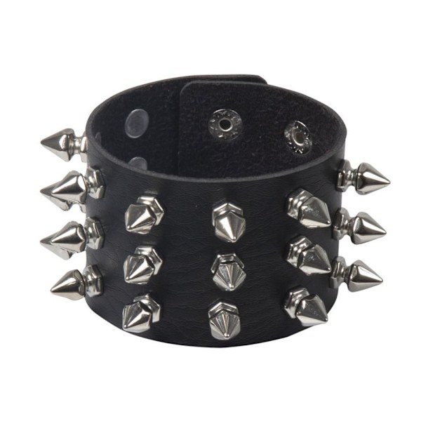 Pu Läder Dubbade Armband Svart Armband KAFFE Coffee