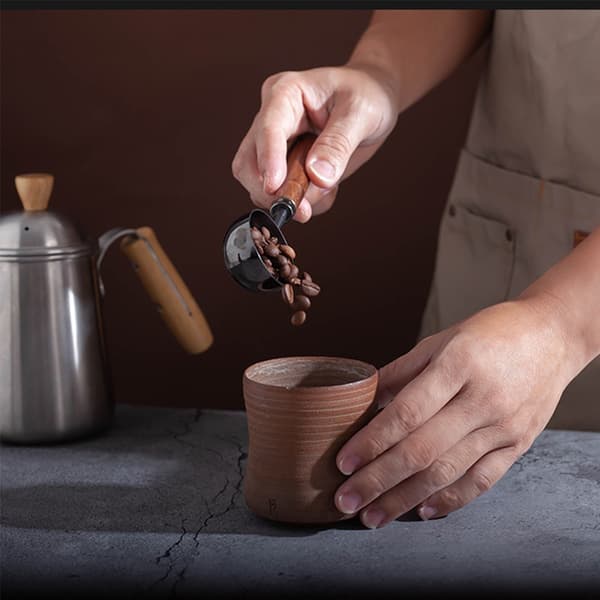2 stk. Kaffemåleske Kaffemålekop SORT Black