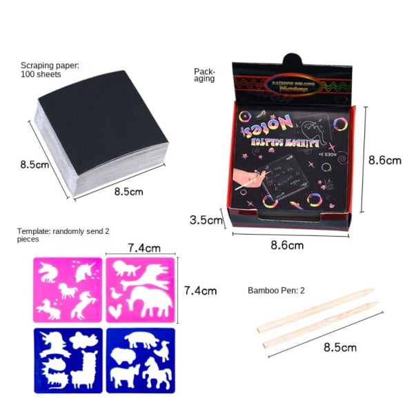 Magic Scratch Rainbow Scratch Note Ritleksaker