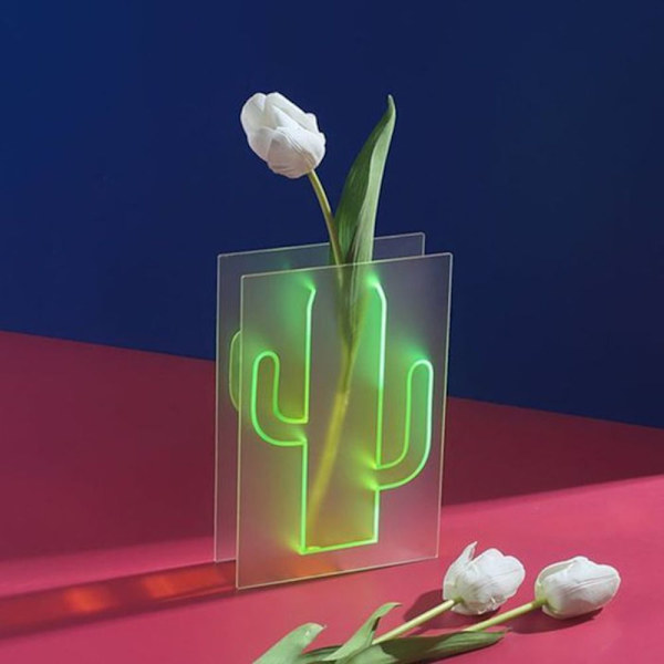 Kaktus Vas Konstnärlig Blomsterarrangemang Vas GRÖN green