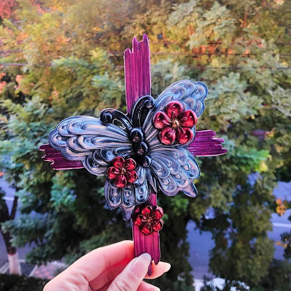 3D Cross Butterfly Resin Silikone Forme Cross Butterfly Resin