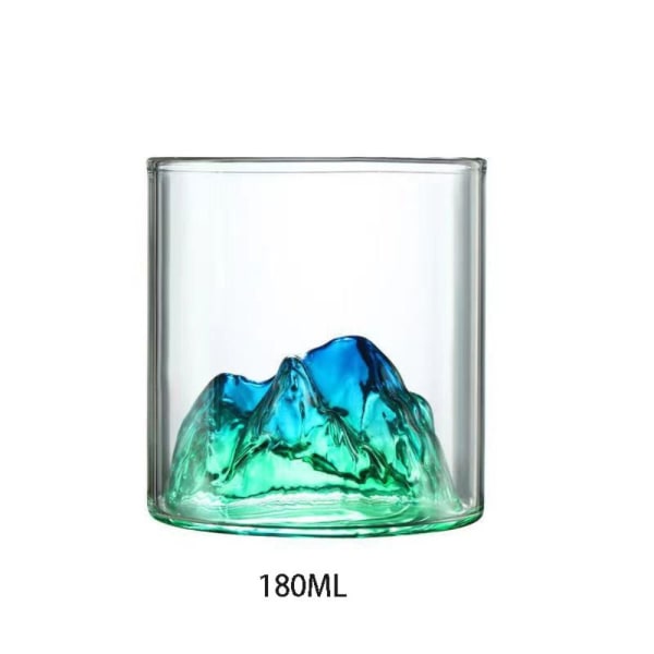 Lille Glas Kaffekop Retro Mountain Glas S 180MLGRØN GRØN S 180mlgreen