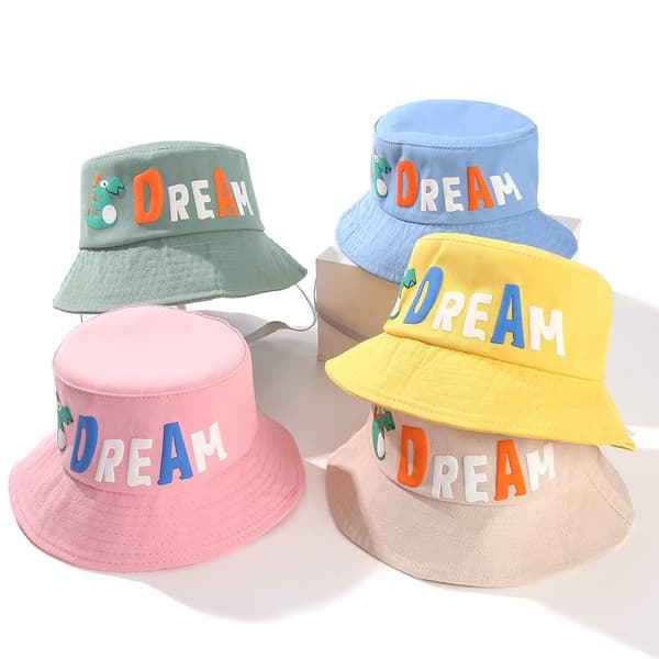 Barn Bucket Hatt Solskydd GRÖN Green