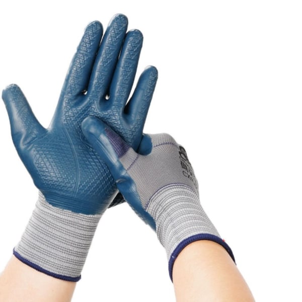 Prägling Arbetshandskar Latex Work Safe Handskar Skyddsvantar