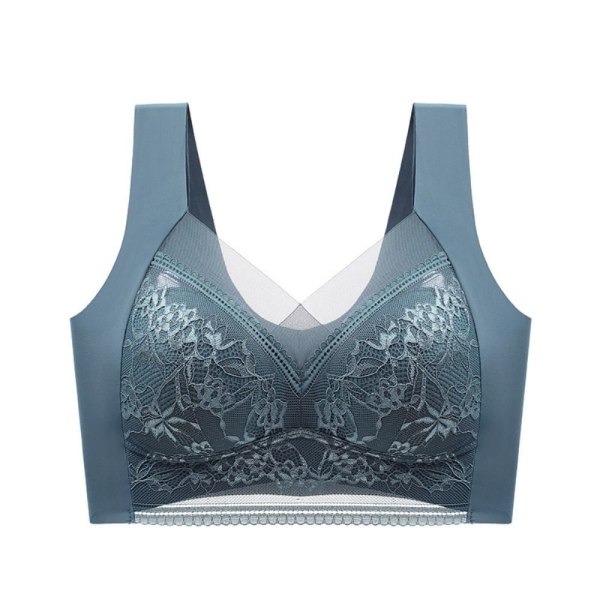 Sexet blonde bh'er Perspektiv Full Cup Lingeri BLÅ 2XL blue 2XL