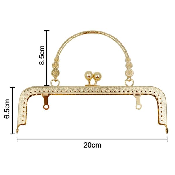 Väskram Kyss Lås Väskram GULD 18CM gold 18cm