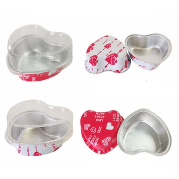 10 st/ set aluminiumfolie kakform Cupcake Cup #2 UTAN LOCK #2 Without Lids-Without Lids