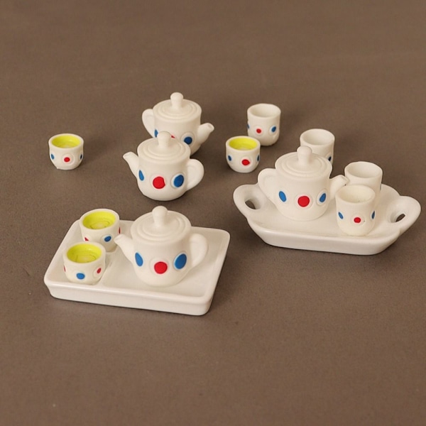 Dukkehus Miniature Tea Simulation Tea Pot 3 3 3