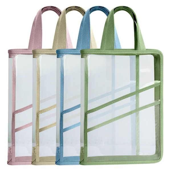 Mesh vetoketjullinen pussipussi Läpinäkyvä viilalaukku VÄRI 2 VÄRI 2 Color 2