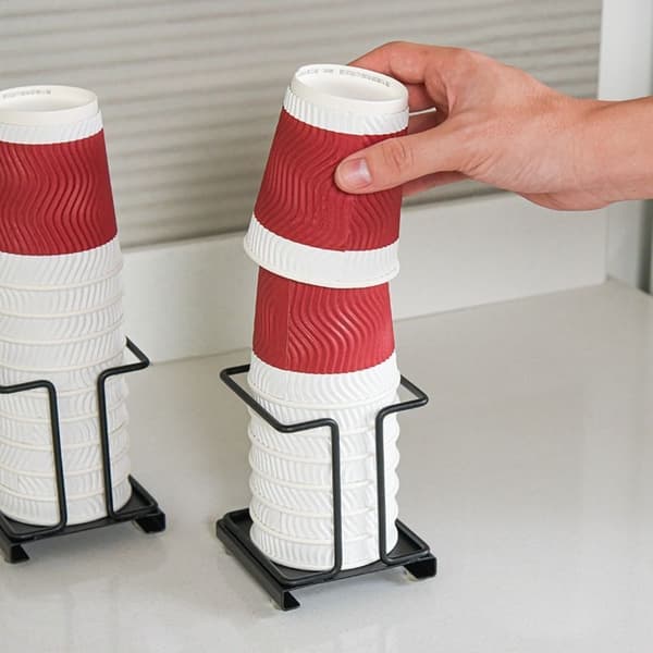 Valkoinen yhden mukin mukiteline White Single Cup-Single Cup