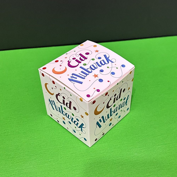 10 st Eid Mubarak Presentförpackningsaskar Godisask C C