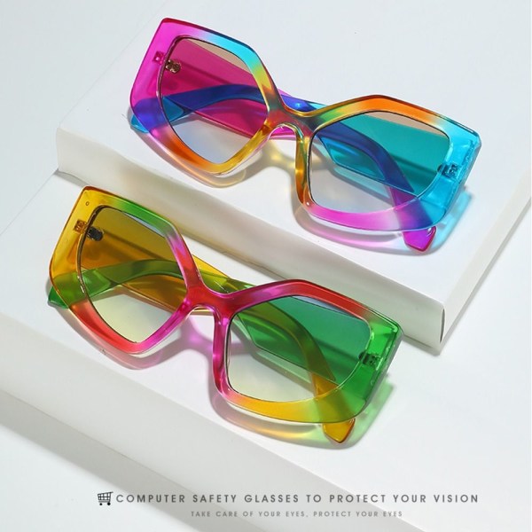 Cat Eye Solbriller Polygon Solbriller LEOPARD LEOPARD Leopard