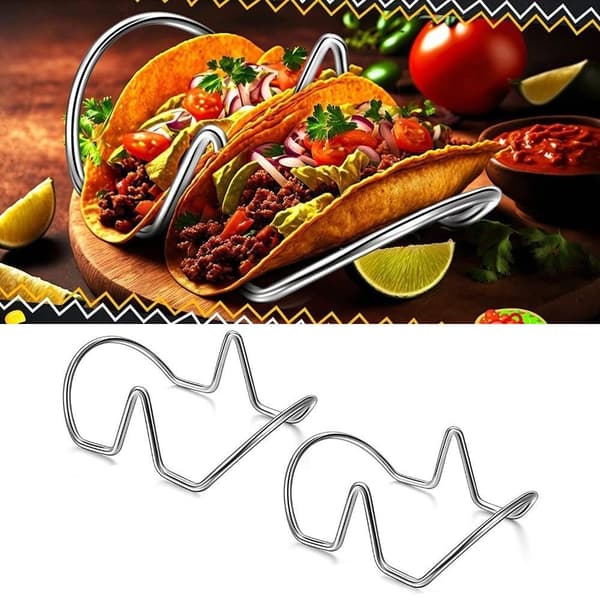 Taco-holder Tortilla-stativ 2 rum 2 Grids