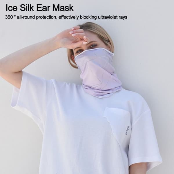 lce Silk Bandana Cool Ansiktsmaske Skjerf 2 2 2