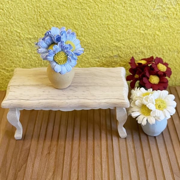 Bomuldsdukke Daisy Dukkehus Blomst BLÅ Blue