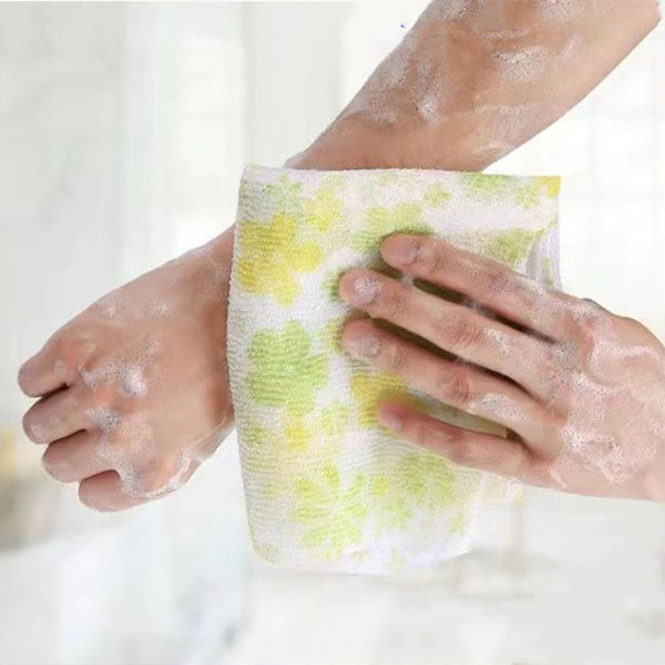 Langt badehåndkle Body Wash Cloth GUL 2 2 yellow 2-2