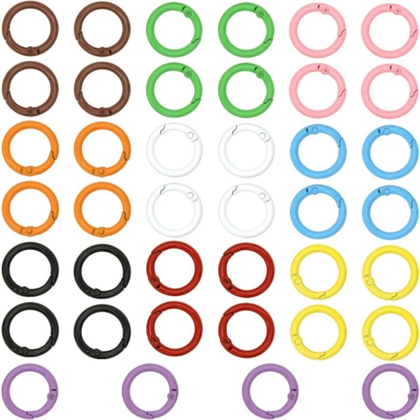 Fjeder O-ringe Runde Fjeder-O-ringe 1 tomme Random Colored