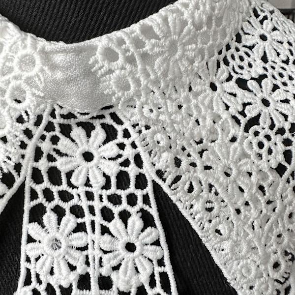 Kvinders blondekrave sløjfekrave SORT Black