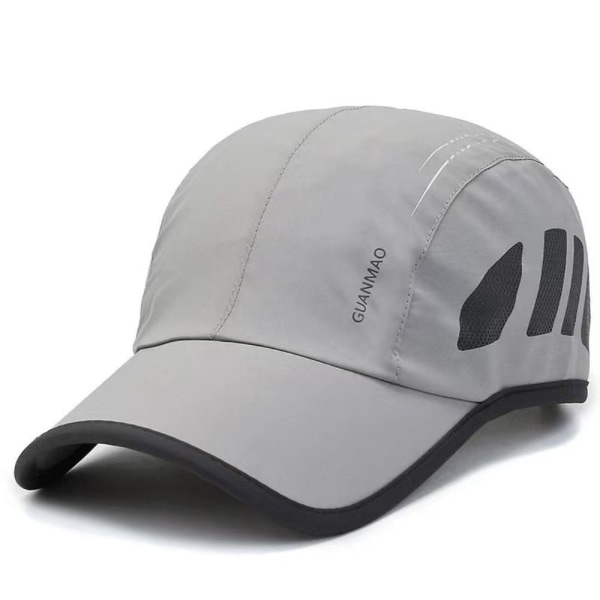 Hurtigtørkende Mesh Peaked Cap Sports Golf Baseball Cap HVIT white