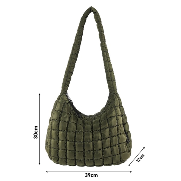 Cloud Bags Quiltet mulepose til kvinder SORT Black