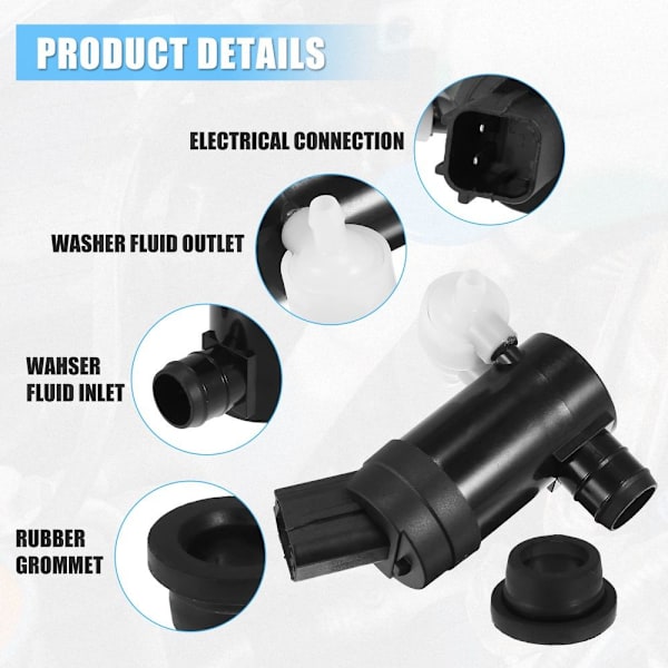 1st 98510-A9000 Spolarpump Vindrutespolarpump Spolarpump