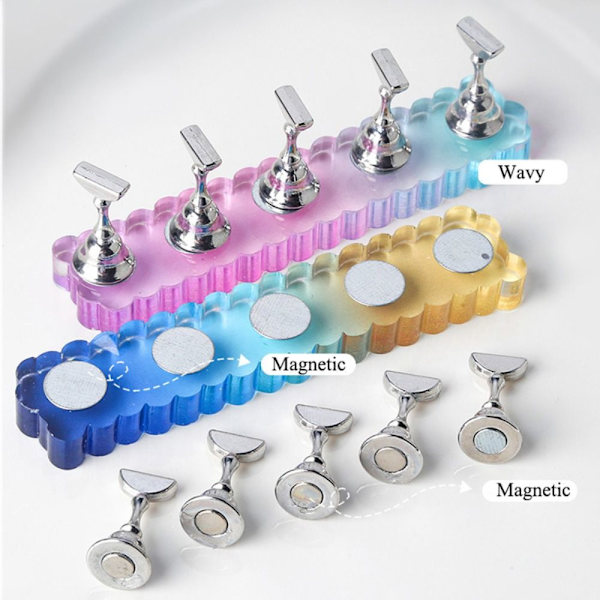 Sømstativ Sømholder 96STK CLEAR LER 96PCS Clear Clays