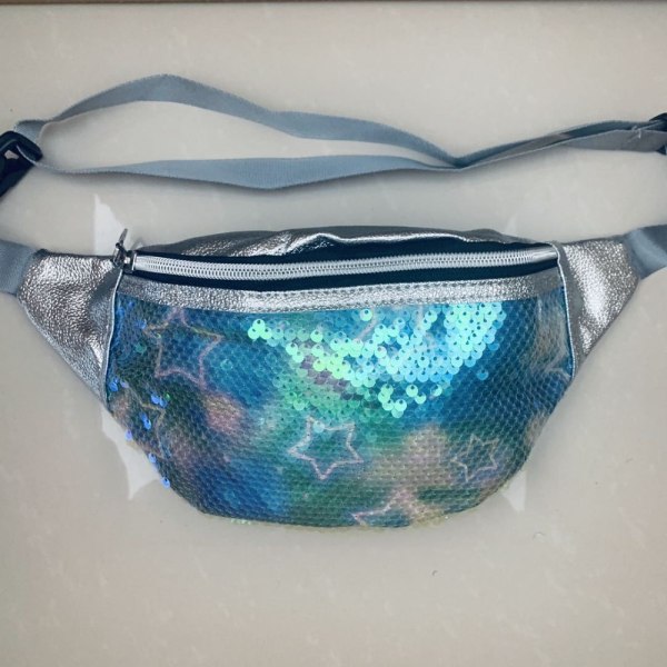 Blingbling paljett brystveske Laser Shining Crossbody Bag GRØNN green