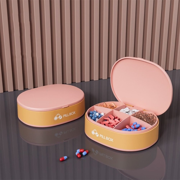 Pills Box Pill Dispenser Box PINK Pink