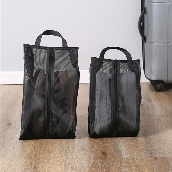 1 Stk Skooppbevaringsveske Reiseskovesker SORT STOR SORT STOR black large