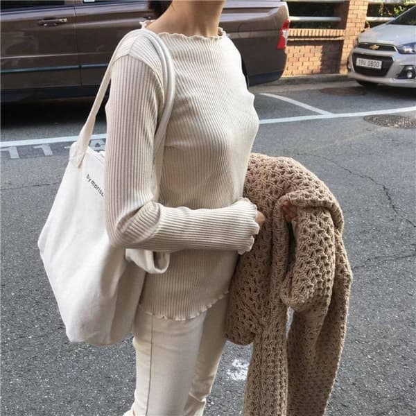 Enkel Axelväska Messenger Väska VIT white