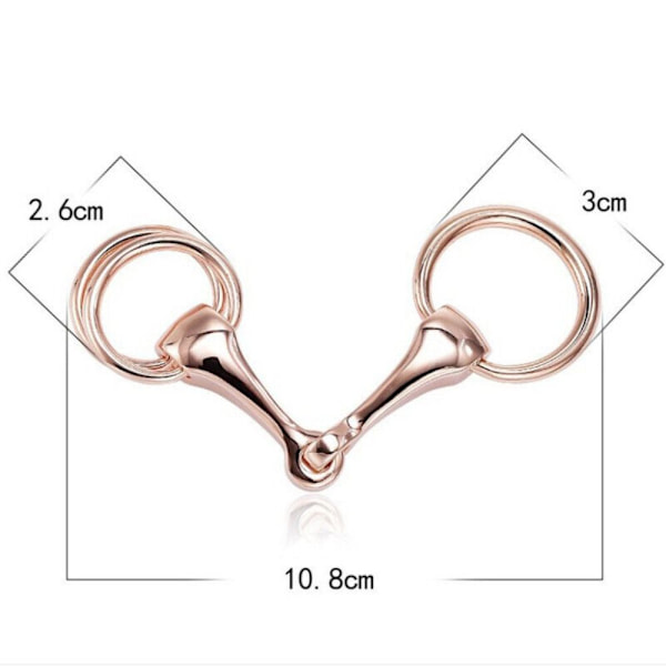 Silke skjerf Clip Dame Silke skjerf Spenne ROSE GULL Rose gold