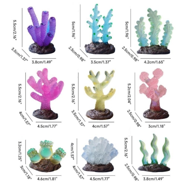 Simulert Coral Model Artificial Coral 1 SETT 1 SETT 1 Set
