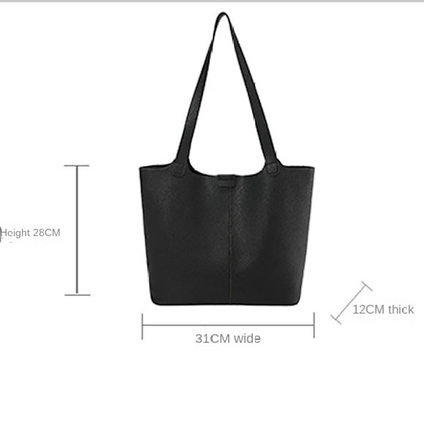 Skuldertaske Underarmstaske SORT Black