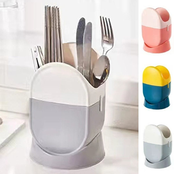 Chopstick Storage Box Drain Chopstick Cage PINK Pink