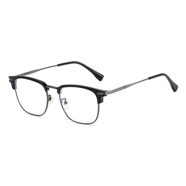 Anti-Blue Light Glasses Neliömäiset silmälasit MUSTA HARMAA MUSTA GREY Black grey