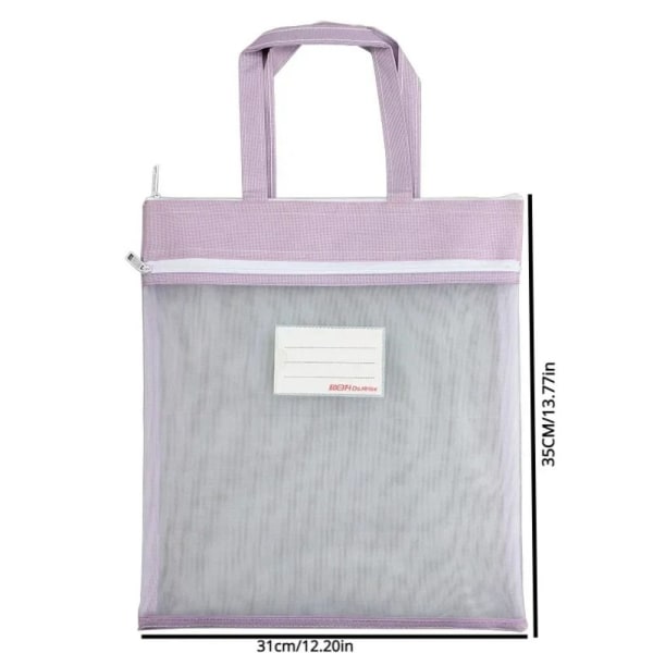 Läpinäkyvä Mesh File Bag Paperilaukku VAALEENVIHREÄ Light green
