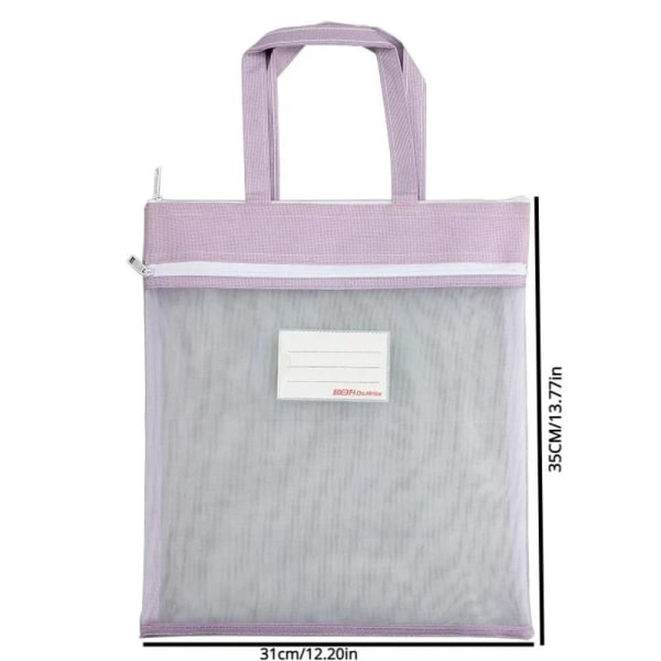 Transparent Mesh Filtaske Papirholdertaske VIOLET Violet