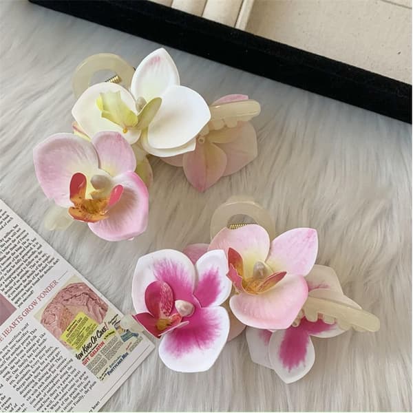 Hårklype med blomst, Shark Clip D D D